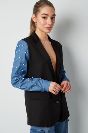 Blazer denim dazzle - Black h5 Picture4